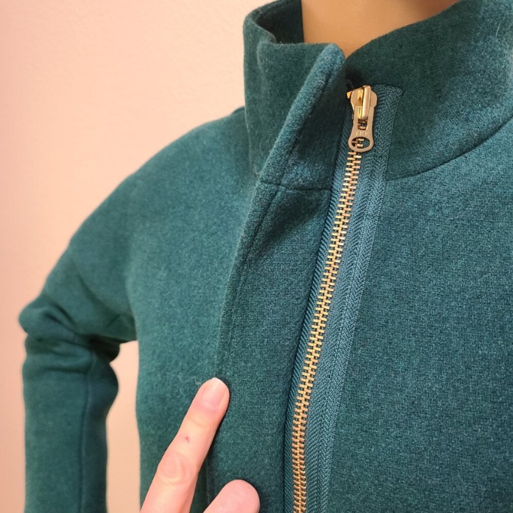 NEW NWOT! J. CREW STADIUM CLOTH by NELLO GORI STRAIGHT CUT WOOL COAT sz 0P - Picture 6 of 9